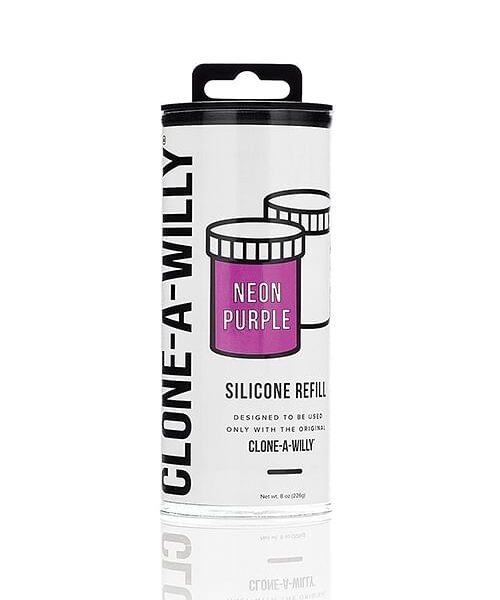 Clone-A-Willy Silicone Refill - Neon Purple